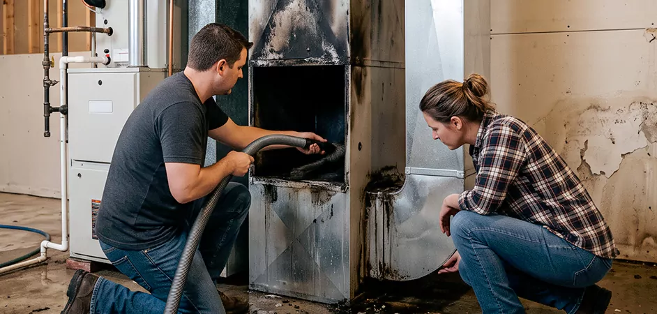 Fire and Flood Duct Restoration in Amarillo, TX