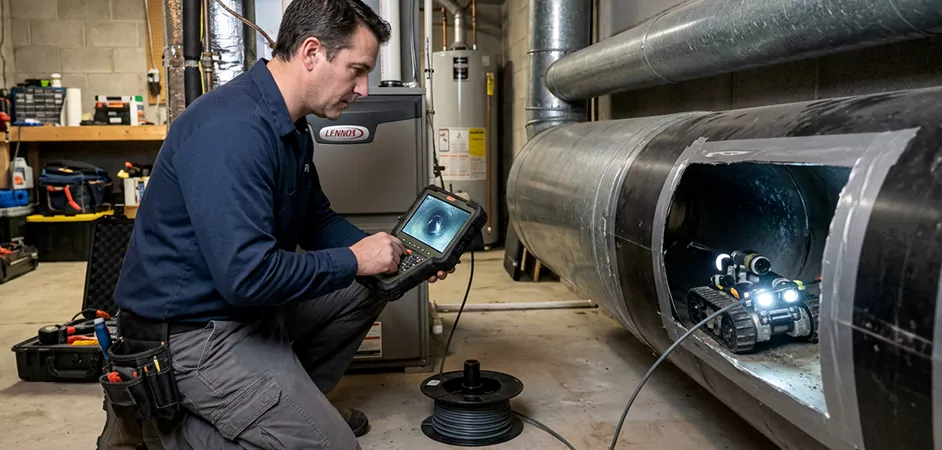 Robotic Duct Inspection in Amarillo, TX