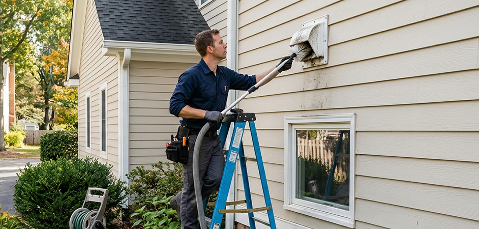 Exterior Vent Cap Cleaning in Amarillo